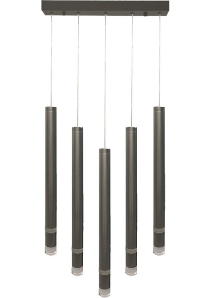 TRA83055L Eco 5*ø40 mm LED Avize Sarkıt Long Grandetubo2 - Işık Rengi 3000K Sıcak Beyaz