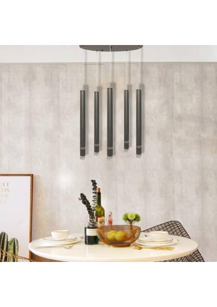 TRA83055Y Eco 5*ø40 mm LED Avize Sarkıt Tray Grandetubo2 - Işık Rengi 3000K Sıcak Beyaz