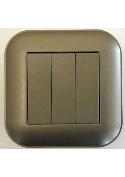 Loft Antrasit Üçlü Anahtar