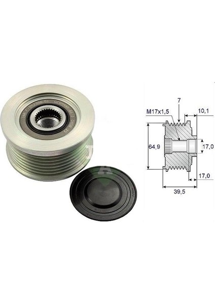 Alternatör Gergi Rulmanı Navara / Skystar / Pathfinder