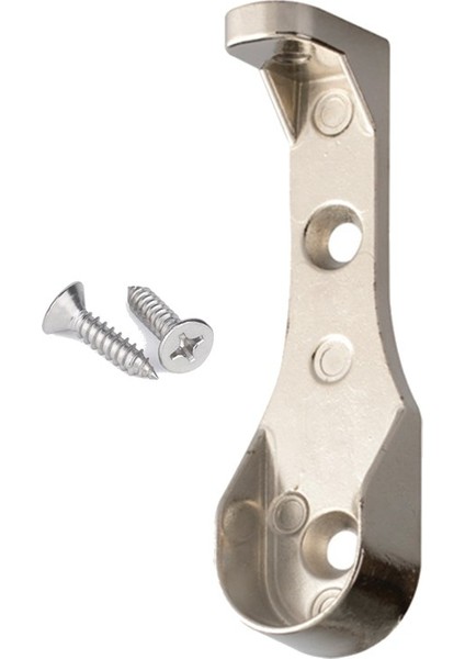 Gardrop Dolap Içi U Tipi Askı Aparatı Flanş + 2 Adet Vida