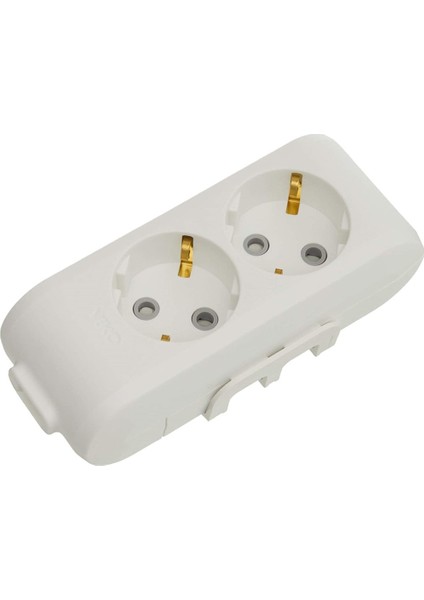 Ri-Tech Ikili 2 Li Topraklı Çocuk Korumalı Priz Klemensli