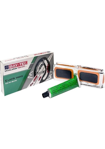 Bay-Tec Iç Lastik Yaması Bisiklet Motosiklet Tamir Kiti KOD:MK4790