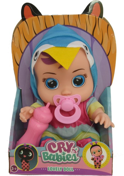 Ağlayan Bebekler Cry Babies Et Bebek Renkli Penguen 25CM