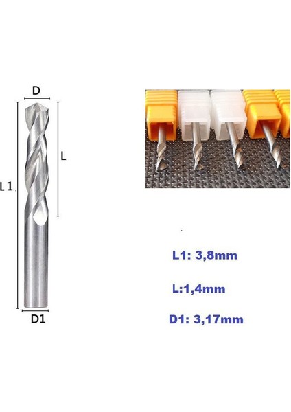 Kalıpçı Tornacı Delme Cnc Router Kesici Karbür