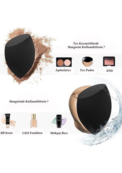 2'li Cilt Seti Üçgen Kontür Fırça + 4'lü Sünger modelleri