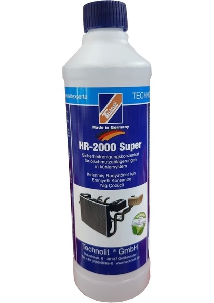 HR-2000 Super Radyatör Açıcı ve Yağ Çözücü 500ML