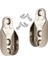 Gardrop Dolap Içi Oval Askı Aparatı Flanş (2 Adet)+ 6 Adet Vida 4