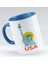 Gift Usa Tasarımlı Mavi Kupa Bardak - Model 1 1