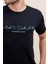 Siyah El Yazısı Imza Baskı Normal Kesim Bisiklet Yaka Erkek T-Shirt 22ETSHEYAZ 3
