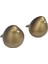 2'li Polyester Gold Renk Kuş Biblo Set (7,5cm Çap , 8,5cm Yükseklik) 1