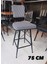 Bar Sandalyesi 75 cm Kazayağı Kumaş 1