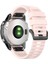 Garmin Fenix ​​7/epix Düz Renk Silikon Saat Band Yedek Bilek Kayışı 22MM - Açık Pembe (Yurt Dışından) 1