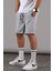 Boyalı Gri- Siyah-Lacivert Regular Fit 3'lü Şort Seti 5790 2