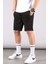 Boyalı Gri- Siyah-Lacivert Regular Fit 3'lü Şort Seti 5790 3