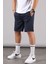 Boyalı Gri- Siyah-Lacivert Regular Fit 3'lü Şort Seti 5790 4