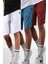 Beyaz-Mavi-Bordo Regular Fit 3'lü Şort Seti 5790 1