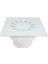 Okçu Kardeşler Yapı Market Yer Süzgeci Alttan Çıkışlı 15*15 cm 50 Lik Çıkışlı Beyaz Plastik 2