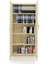 Büyük Boy Tam Kapak Kitaplık Dosya Dolabı Meşe - 80X38X188 2