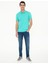 Erkek Mint Yeşili Slim Fit Polo Yaka Basic Tişört 50252448-VR090 5