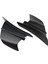Evrensel Motosiklet Winglets Aksesuarları H2 / H2R Tüm Motosikletler Için Siyah 1