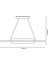 TRA34201 Eco 70*18 cm LED Avize Sarkıt Long Drumbelt - Işık Rengi 6500K Soğuk Beyaz 5