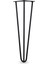 Üçgen Mobilya Masa Sehpa Ayağı 40 cm Mat Siyah Metal Ayak 1