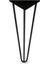 Üçgen Mobilya Masa Sehpa Ayağı 40 cm Mat Siyah Metal Ayak 2