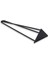 Üçgen Mobilya Masa Sehpa Ayağı 40 cm Mat Siyah Metal Ayak 3