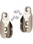 Gardrop Dolap Içi Oval Askı Aparatı Flanş (2 Adet)+ 6 Adet Vida 1