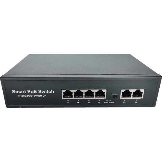 Ods ODS4P2U 4 Port 10/100MB 2 Uplink10/100MB Poe Switch 60W Fiyatı