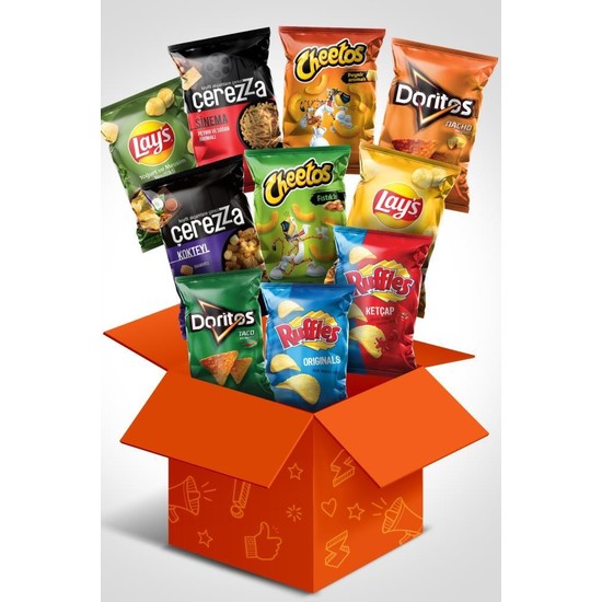 Dev Cips Paketi (Lay’s, Ruffles, Doritos, Cheetos, Çerezza)