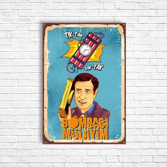 Trend Poster Kemal Sunal Yeşilçam Retro Ahşap Poster