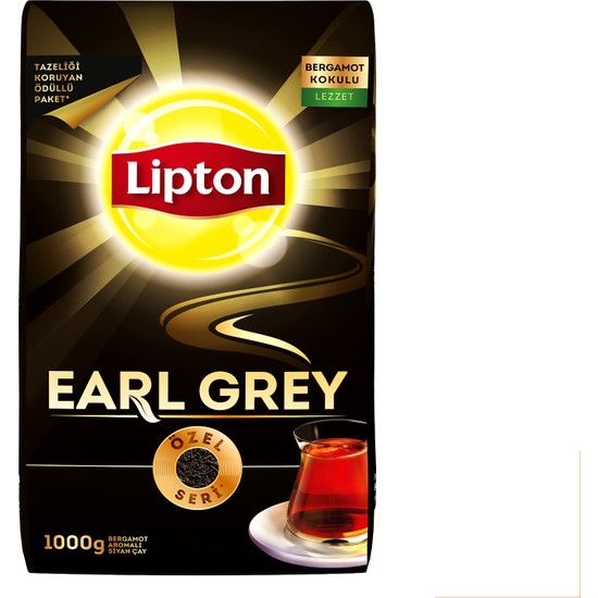 Lipton Earl Grey Dökme Bergamot Aromalı Siyah Çay Özel Seri 1000 GR