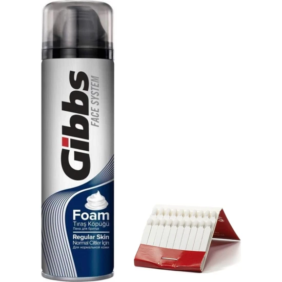 Gibbs 200 ml Tıraş Köpüğü 20 Adet Kantaşı Seti 716718