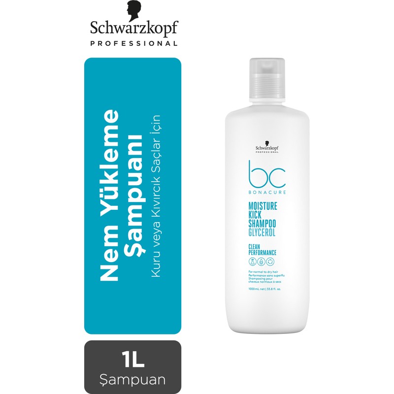 Bonacure Bc Clean Nem Yükleme Şampuanı 1000ML