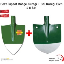 OKÇU KARDEŞLER YAPI MARKET Feza Inşaat Bahçe Küreği + Bel Küreği Sivri 2 Li Set