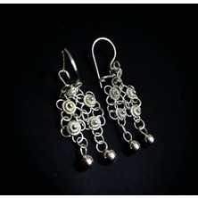 Oriental Telkari Kişniş Model Gümüş Küpe