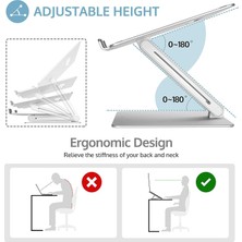 Daytona ST-803 Macbook / Notebook Ergonomik Ayarlanabilir Alüminyum Stand