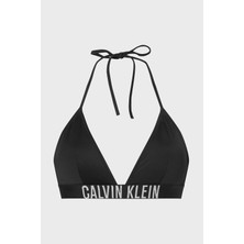 Calvin Klein Logolu Çıkarılabilir Dolgulu Üçgen Bikini Üstü Bayan Bikini Üstü KW0KW01824 Beh