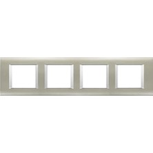 Viko Thea Sistema Inox Mat Beyaz 4X2M Çerçeve