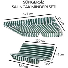 Weblonya Bahçe Salıncak Minder Kılıfı Süngersiz Kılıf 2061