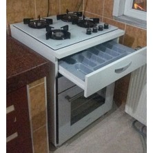 Hazır Mobilya Ankastre Fırın Modulü Üçk2  Beyaz Mdflam
