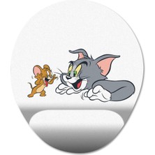 Pixxa Tom ve Jerry Bilek Destekli Mousepad Model - 1 Oval
