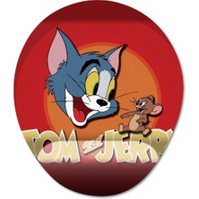 Pixxa Tom ve Jerry Bilek Destekli Mousepad Model - 2 Oval