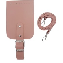 Angel Çanta Aksesuar Tokalı Kapak Aparatlı Suni Deri Çanta Seti Pudra