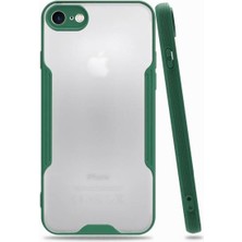 Kvy Apple iPhone 7 Tam Korumalı Renkli Kenarlı Parfe Kılıf Ekran Koruyucu