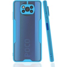 Kvy Xiaomi Poco X3 Tam Korumalı Renkli Kenarlı Parfe Kılıf Ekran Koruyucu