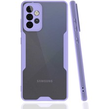 Kvy Samsung Galaxy A72 Tam Korumalı Renkli Kenarlı Parfe Kılıf Ekran Koruyucu