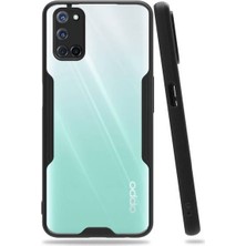 Kvy Oppo A52 Tam Korumalı Renkli Kenarlı Parfe Kılıf Ekran Koruyucu